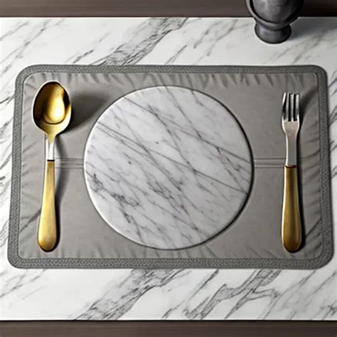 placemats for marble table